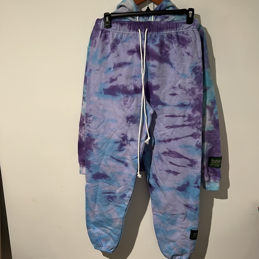 Danzy Purple and turquoise sweat suit - Picture 3 of 3